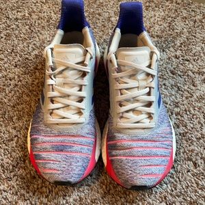 Red white & blue Adidas sneakers